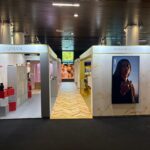 Multi-brand L’Oréal sustainable exhibition stand designed with T3 modular system