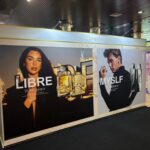 large T3 back wall fabric graphic for YSL