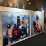 large T3 back wall fabric graphic for Armani